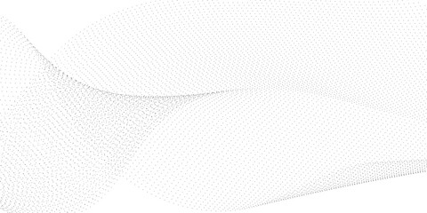 Wall Mural - abstract technology particles gradient flowing dynamic wave doted and halftone lines background. fut