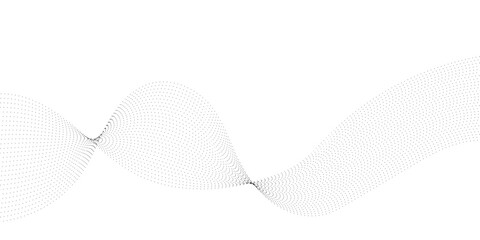 Wall Mural - abstract technology particles gradient flowing dynamic wave doted and halftone lines background. fut
