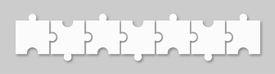 7 puzzle pieces