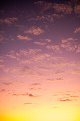 Wall Mural - beautiful , luxury soft gradient orange gold clouds and sunlight on the blue sky perfect for the bac
