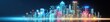 © Petchladda - Cityscape made of glowing circuits, representing smart city development.