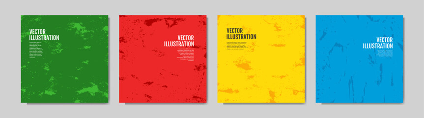 Canvas Print - vector illustration. cool bright wallpapers with ink brush strokes mess. hand drawn abstract color b