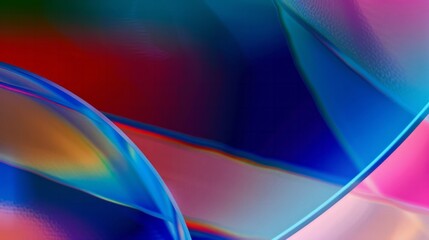 Wall Mural - Abstract composition with blended colors and geometric forms
