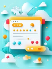 Aufkleber - Modern e-commerce interface showcasing product ratings and customer reviews with a clean UI design and interactive feedback elements