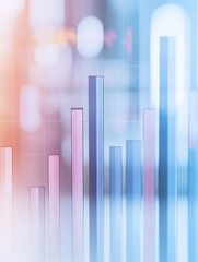 Leinwandbilder - E-commerce sales growth represented with bar charts and financial graphs in a professional corporate setting