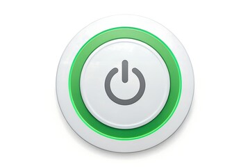 power button icon vector illustration on white background for web design