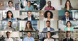 © fizkes - Collage of diverse businesspeople posing in office, multiple faces, head shot view. Different women and men, professionals, company representatives in business environment. Executive, boss portraits