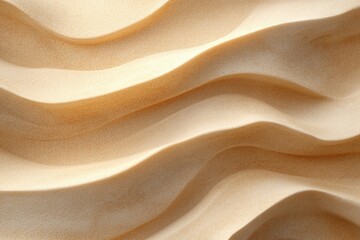 Aufkleber - Abstract aerial view of sand dunes with golden hues, highlighting light and shadow play in natural patterns.