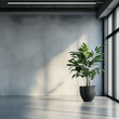 © Lisa wave - 식물, home, 방, green, 실내, 윈도우, 데코, flower, 네이처, 벽, 인테리어, 월데코, 회색,