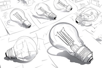 lightbulb design sketches (1)