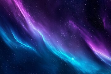 purple and blue auroras in the sky.