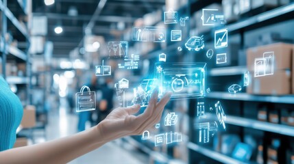 ai developer designing intelligent systems for personalized online shopping recommendations, office 