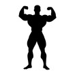 © Tu - Muscular Man Silhouette - Fitness Strength