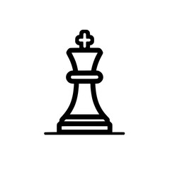Canvas Print - chess king: a symbol of strategy and power the king piece is a representation of calculated moves an