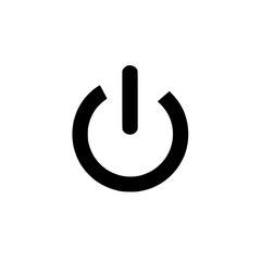 Wall Mural - simple power icon universally recognized symbol for turning devices on or off a minimalist vector on