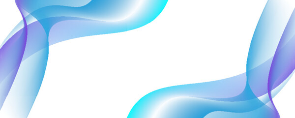Wall Mural - abstract art blue gradient wave curve shape design for brochure presentation corporate website flyer