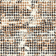 © PrintingSociety - Grunge houndstooth pied de poule plaid fabric wallpaper abstract vector seamless pattern for fabric wear shirt pillow tablecloth carpet