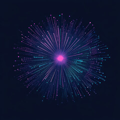 Wall Mural - A colorful explosion of light and color