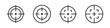 © drawing lines - Aim icons set. Focus target symbol collection. Vector illustration.