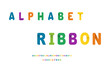 © Ratana21 - alphabet and number color fonts set, Typography logo creative font.  vector illustration