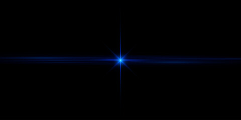 Wall Mural - glow effect. blue glowing particles, stars. vector illustration