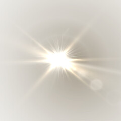 Wall Mural - png light effect. spotlight spark. stadium lighting. sunlight, spot lighting with insert bams of ice