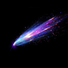 Wall Mural - vibrant cosmic light streaks image