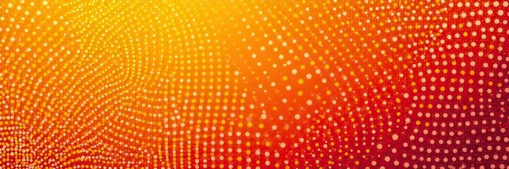 Halftone orange dots gradient texture with digital technology background, pop art comics style, summer illustration,  orange,  technology