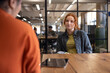 © ReeldealHD images - Young employee in a meeting with her manager