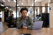 © ReeldealHD images - Young Man in Office Using Voice Command on Phone