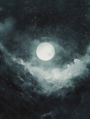 Wall Mural - a white dot lost in galaxies
