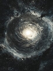 Wall Mural - a white dot lost in galaxies