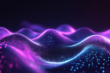 Wall Mural - technology black background pattern purple person.