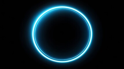 Wall Mural - a cool neon futuristic graphic depiction of a circle in a futuristic neon space if it was a graphic element, neon futuristic aesthetic, HD, 