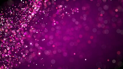 Wall Mural - multicolored particles like confetti or spangles float in a viscous liquid and glitter in the light 