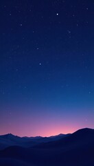 minimal starry night sky background with soft gradients and a scattering of twinkling stars, stars, 