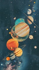 Wall Mural - planets astronomy universe system.