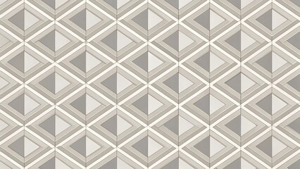 Wall Mural - abstract geometric pattern of interlocking triangles and diamonds in subtle neutral tones
