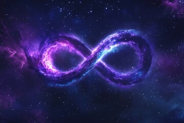 Wall Mural - infinity symbol space universe nebula.