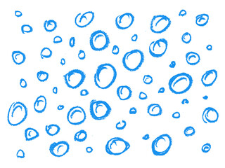 Wall Mural - underwater sparkling bubble background crayon chalk drawing png transparent