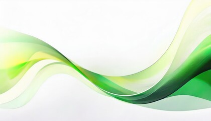 Fototapete - soft green abstract wave with smooth flowing curves, modern gradient design for backgrounds, presentations, and branding

