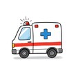 © Digital - Cartoon Ambulance Car Vector Illustration
