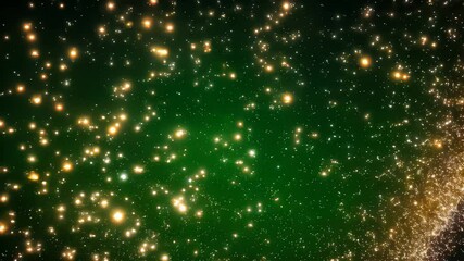 Wall Mural - Discover the wonders of the universe as you observe a stunning display of twinkling stars and colorful celestial elements. This captivating sight ignites curiosity and wonder about space