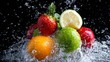 © Nongkhane - Refreshing fruits processed for peak freshness professional photography studio setting high-detail capture
