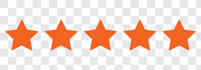 Wall Mural - yellow stars silhouette set isolated on white. simple flat star shapes. minimalist design element. g