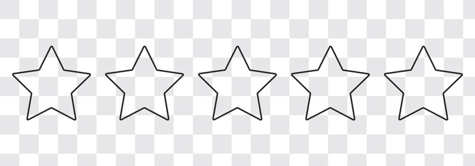 Wall Mural - yellow stars silhouette set isolated on white. simple flat star shapes. minimalist design element. g