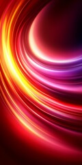 Wall Mural - abstract red and purple flowing curved lines background, technology, futuristic wallpaper