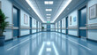 © Kootenay - <Modern Hospital Hallway — Clean and Bright Healthcare Interior Design>