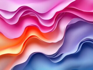 Poster - Multicolored Wavy Pattern