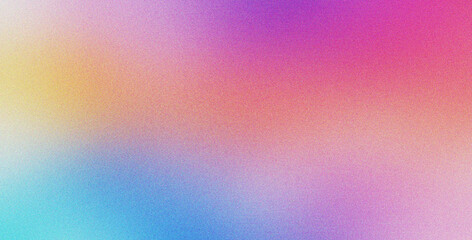 Canvas Print - pink cyan purple gradient background effect grainy background for social media poster header product